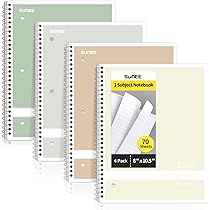 書道用テキスト40冊 Amazon.com : SUNEE Spiral Notebook, 1-Subject, Graph Ruled